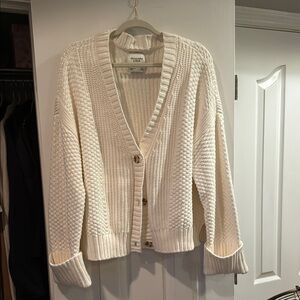 Abercrombie & Fitch Cream Knit Cardigan